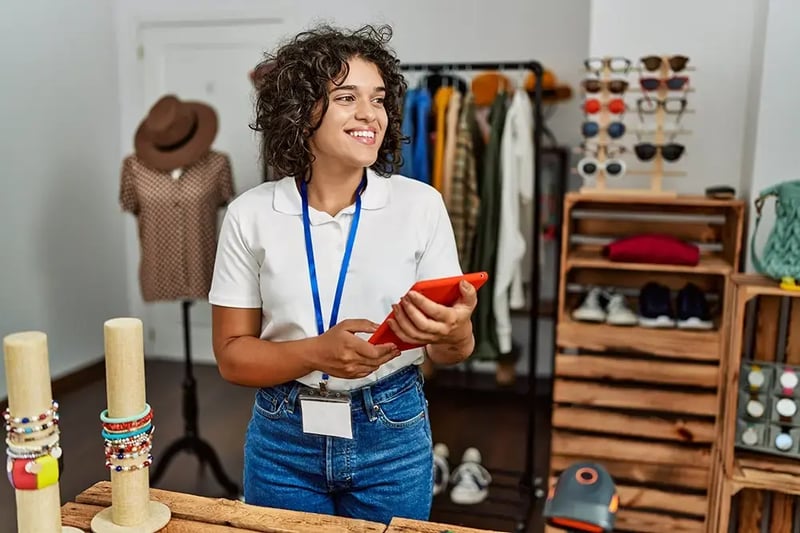 Woman in a business setting.