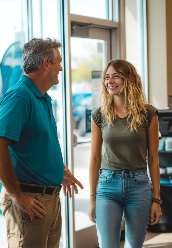 Branch Member's discussing Keesler Federal Credit Union