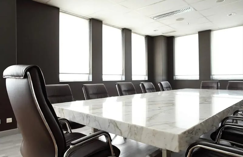 Board room table.