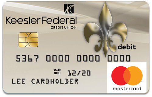 Keesler Federal credit card with New Orleans Saints logo