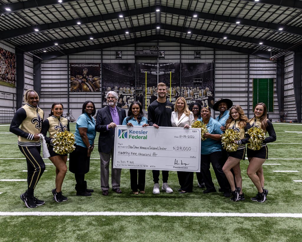 Keesler Federal Check Presentation to New Orleans Women & Children’s Shelter