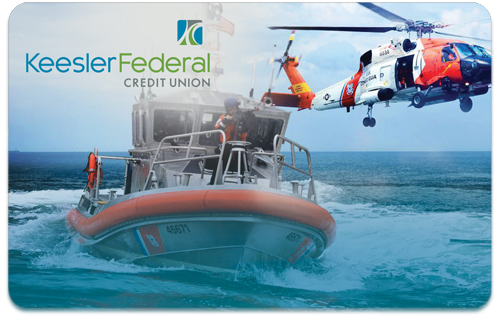 Keesler Credit Union Coast Guard Mastercard Platinum debit card design