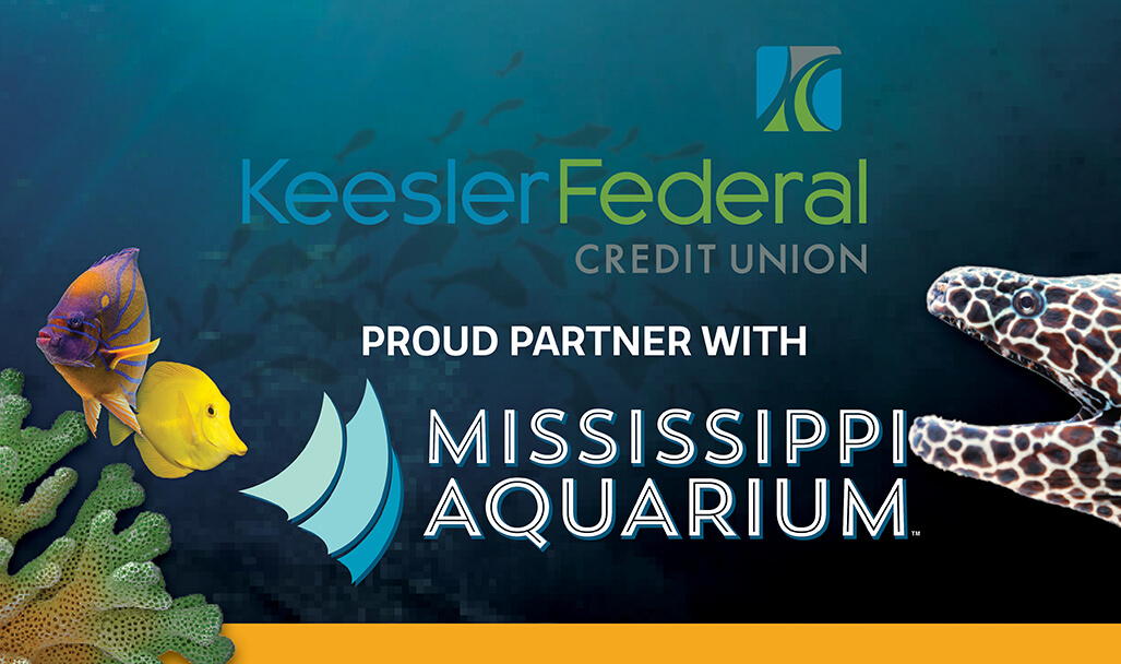 keesler federal proud partners with mississippi aquarium